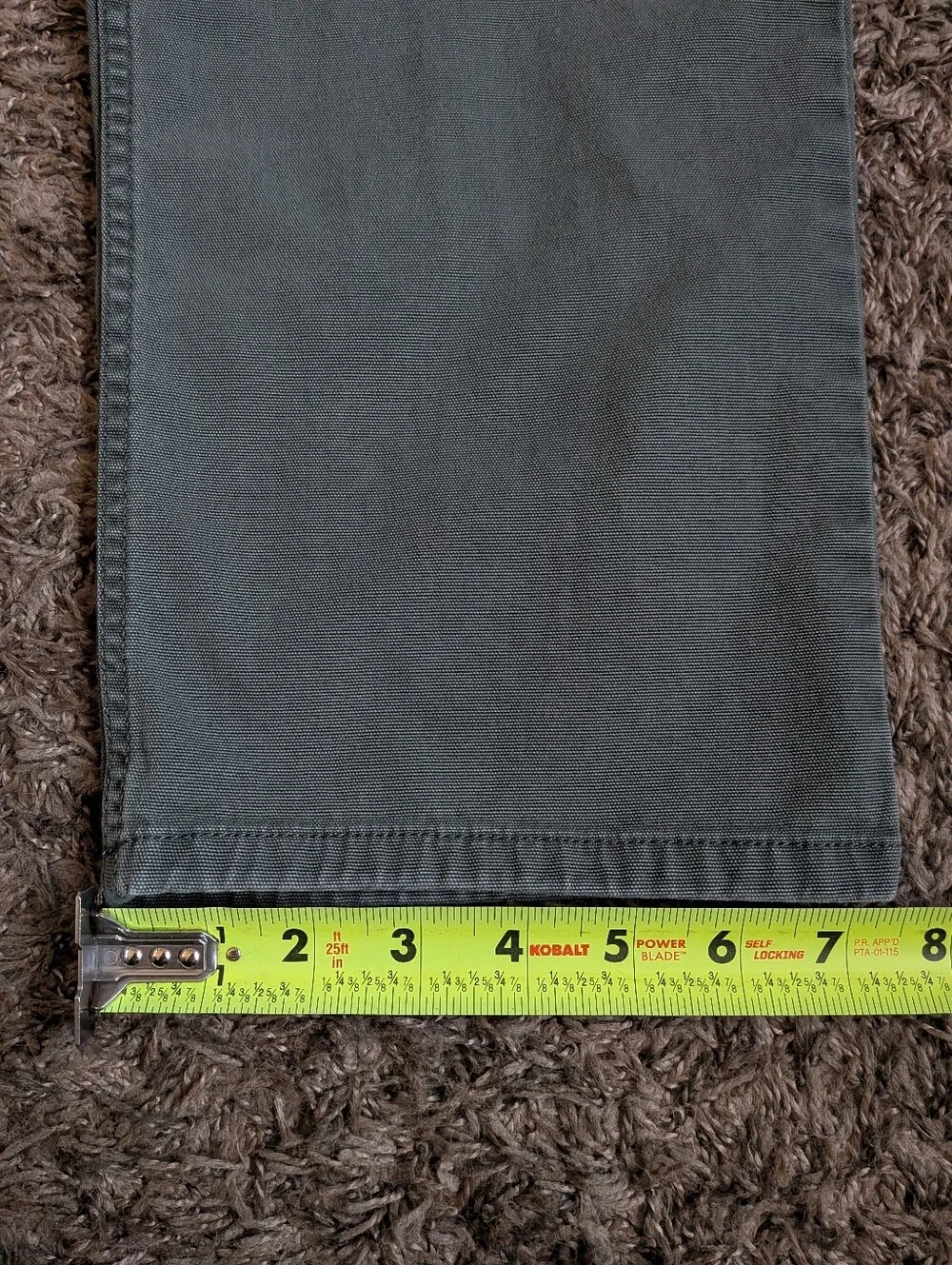 Carhartt Green Canvas Relaxed Fit 5-Pocket Work Pant Men's 30x28